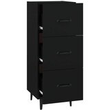  Komoda crna 34 5 x 34 x 90 cm od konstruiranog drva | shoptok.hr
