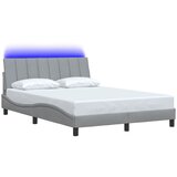  Okvir kreveta bez madraca Hanko svjetlosivi 120 x 200 cm od tkanine | Eponuda.com