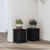  Stalak za biljke 2 pcs Crni hrast 15 x 15 x 20 cm | shoptok.hr