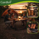Gardlov sklopivi stol s 4 stolice 120x60 cm (kamping set, kofer, podesiva visina) | shoptok.hr