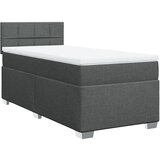 Maison Chic Box spring postelja - Vzmetna postelja z vzmetnico temno siva 90x200 cm blago SL24652, (21890155) | Shoptok.si
