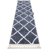 RugsX Preproge Tekač, Tekač BERBER CROSS siva - za 80x200 cm Siva | Shoptok.si