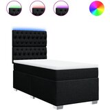  The Living Store Box spring postelja z vzmetnico črn 90x190 cm blago - Box Spring Postelja, (21495996) | Shoptok.si