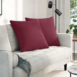  Jastučići za sofu 2 pcs Vinska crvena 60 x 60 cm tkanina | shoptok.hr