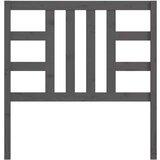  Posteljno vzglavje sivo 106x4x100 cm trdna borovina, (20645998) | Shoptok.si