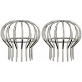  Zaštita od lišća za žljeb 2 pcs Srebrno 110 mm Nehrđajući čelik | Eponuda.com