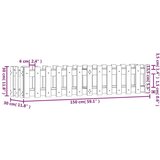  Povišena vrtna gredica 150x30x30 cm od masivne duglazije | shoptok.hr