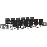  Vrtni set za objed 17 pcs Crna Čelik | shoptok.hr