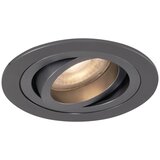 QAZQA Moderni vgradni reflektor bronasto-sive barve GU10 50 mm okrogel nagibni - Rondoo cene