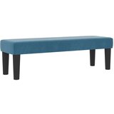 Box Spring Krevet s Madracem i Klupom Tamno Plavi 160x200 cm Baršun | shoptok.hr