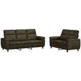  Set sofe 2 pcs Maslinasto zelena Umetnička suknja koža | shoptok.hr