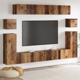 vidaXL Set TV komoda 8 pcs Staro drvo Srednja 30.5 x 30 x 30 cm | shoptok.hr