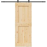  Klizna vrata NARVIK 85 x 210 cm (213,5 cm) Prirodna i crna | shoptok.hr