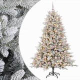  Umjetno božićno drvce s kuglicom 240 cm 300 LED lampica | shoptok.hr