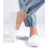 Shelvt White women's fabric slip on Cijene