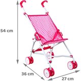  Lagana kolica za lutke roza zvjezdice | shoptok.hr