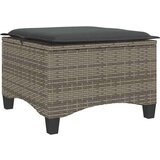 vidaXL Vrtni tabure s jastucima 2 kom sivi 55x55x36 cm poliratan | shoptok.hr