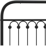 vidaXL metalni okvir kreveta uzglavlje i podnožje crni 107x203 cm | shoptok.hr