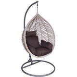  Viseči fotelj Nela (siv, siva blazina, temno siva konstrukcija) | Shoptok.si