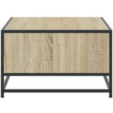 vidaXL Klubska mizica sonoma hrast 100x57x35 cm inženir. les in kovina | Shoptok.si