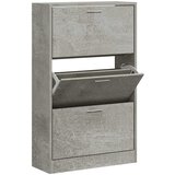Ormarić za cipele boja betona 63x24x103 cm konstruirano drvo | Eponuda.com