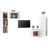 TV omarica 4 kosi bela trdna borovina, (20731618) | Shoptok.si