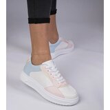D/CEO marka niezdefiniowana White-pink sporty sneakers in eco-leather Lavilia | shoptok.hr