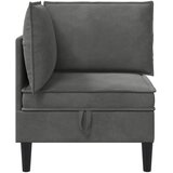 SOFA s pohranom Tamnosiva Baršun | shoptok.hr