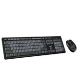 Genius KM-8200 bežični komplet US tastature i optičkog mi&amp;scaron;a, crni Slike