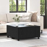  Kava Stol Crni hrast 75 x 75 x 38 cm Konstruirano drvo | shoptok.hr
