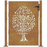  Vrtna vrata 100x150 cm Corten čelik Dizajn stabla | shoptok.hr