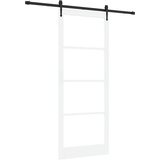  Klizna vrata Bijela i crna 93 x 232 cm | shoptok.hr