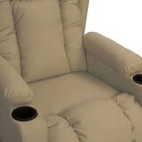  Fotelja na podizanje od umjetne kože boja cappuccina - Boja cappuccina 1 | shoptok.hr