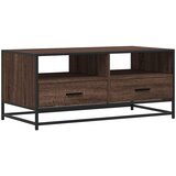  Stolić za kavu smeđa boja hrasta 100x50x45 cm od drva i metala | Eponuda.com