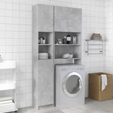 vidaXL Komplet omar za pralni stroj betonsko sive barve iverna plošča