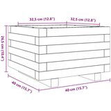  Vrtna sadilica 40x40x26 5 cm od masivnog drva duglazije | shoptok.hr