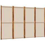 Sobna pregrada s 4 panela smeđesiva 280x180 cm | shoptok.hr