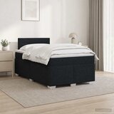  s box springom, madracem i LED-om Crna 120 x 190 cm | shoptok.hr