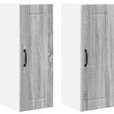 vidaXL Stenska kuhinjska omarica 2 pcs Siva Sonoma 30 x 31 x 80 cm | Shoptok.si