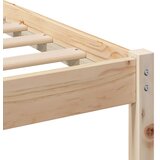 Krevetna konstrukcija Smeđa 135 x 190 cm Čvrsto borovo drvo | shoptok.hr