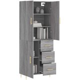  Visoka komoda siva sonome 69,5x34x180 cm od konstruiranog drva | shoptok.hr