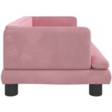  Dječja fotelja ružičasta 80 x 45 x 30 cm baršunasta | shoptok.hr
