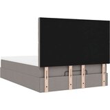 vidaXL Otomanski posteljni okvir z vzmetnico taupe 140x200 cm blago | Shoptok.si
