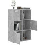 Ormarić za pohranu siva boja betona 60 x 29 5 x 90 cm drveni | shoptok.hr