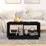 Stolić za kavu crni 80x50x40 cm od masivne borovine | shoptok.hr