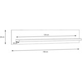 Premium Living Stenska Polica Montreal, Bela, Barva Pinije | Shoptok.si