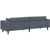 SOFA Tamno siva 250 x 77 x 76 cm Baršun | shoptok.hr