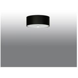 Nice Lamps črna stropna svetilka s tekstilnim senčnikom ø 30 cm herra – | Shoptok.si