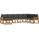 Set vanjskih sofa s jastukom 8 pcs Bijela i antracit | Eponuda.com
