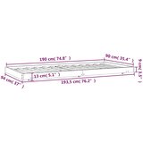  Okvir kreveta bez madraca bijeli 90 x 190 cm masivna borovina | shoptok.hr